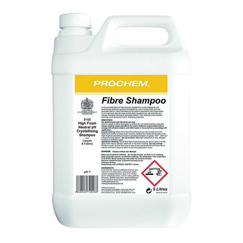 Prochem Fibre Shampoo 5 Litre - B105-5 - B105-05
